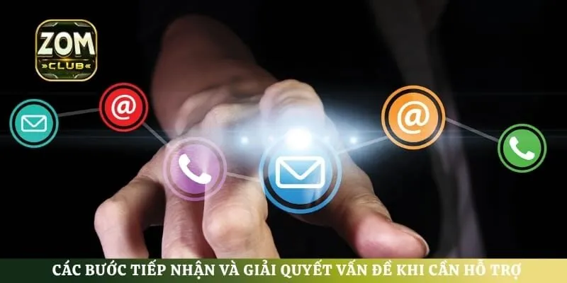 Các bước tiếp nhận và giải quyết vấn đề khi cần hỗ trợ