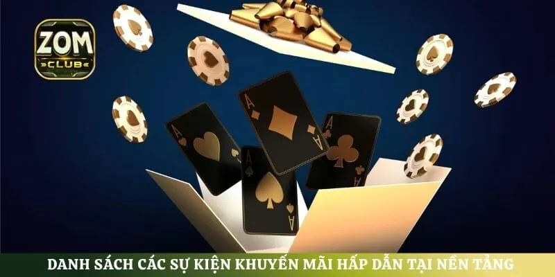 Danh sách các sự kiện khuyến mãi hấp dẫn tại nền tảng