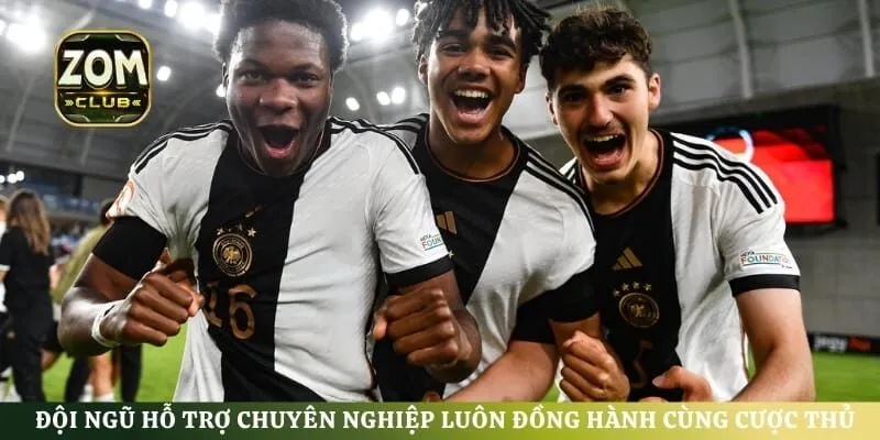 Đội ngũ hỗ trợ chuyên nghiệp luôn đồng hành cùng cược thủ 