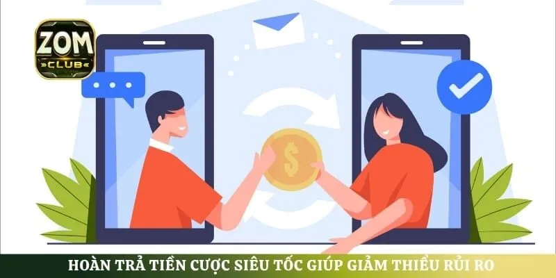 Hoàn trả tiền cược siêu tốc giúp giảm thiểu rủi ro