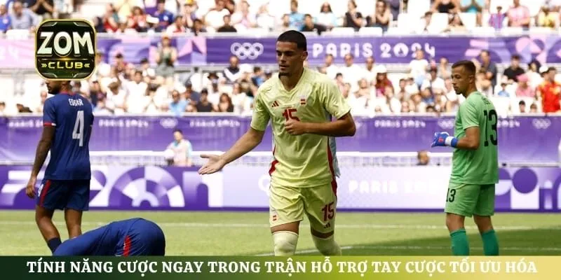 Tính năng cược ngay trong trận hỗ trợ tay cược tối ưu hóa lợi nhuận